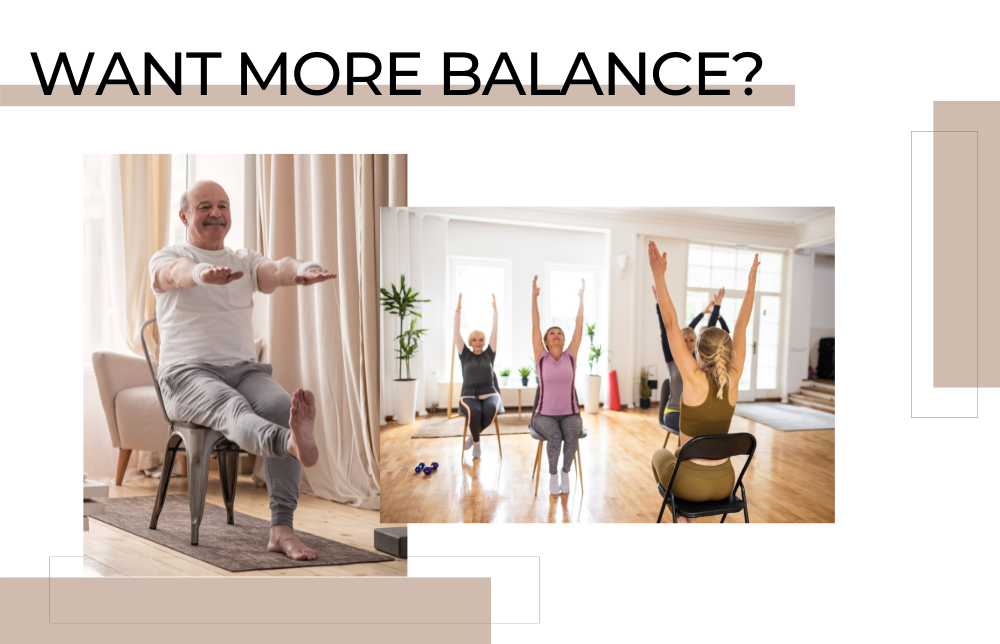 Want More Balance? Try Chair Yoga. Image